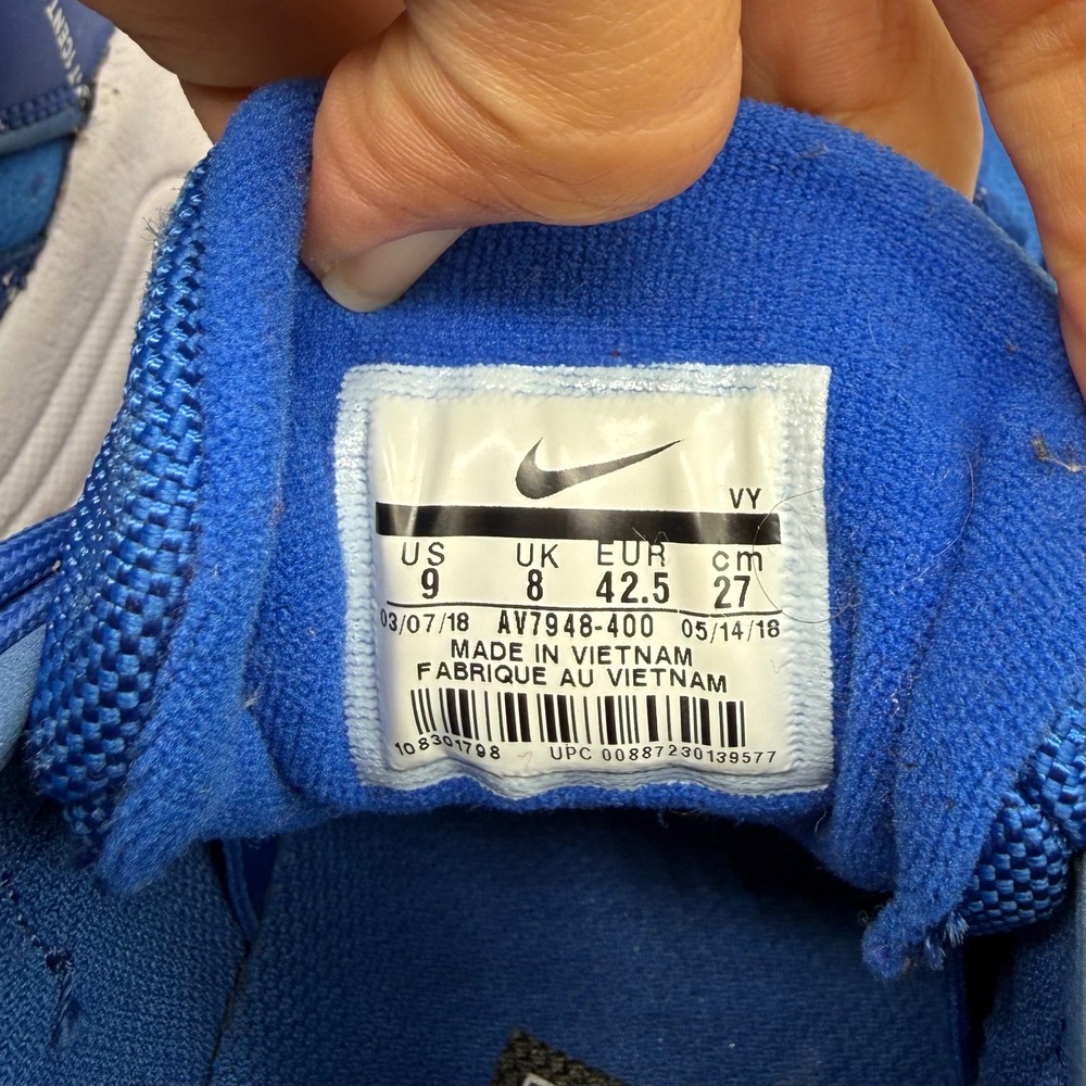 Nike Air Rare Penny IV Royal Blue White Men's Basketball Shoes AV7948 400 Size 9 - Picture 5 of 8